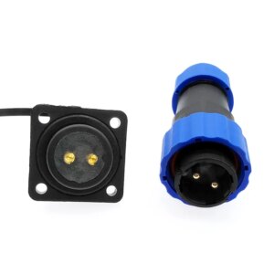 SP20 waterproof connector plug and socket with flange 4 hole IP68 1pin 2pin 3/4/5/6/7/9/10/12/14 Pin