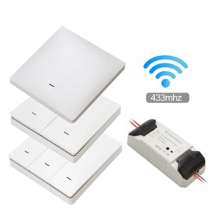 Smart Life APP WiFi RF DIY Switch Wifi Smart Breaker Switch Wireless Controller Light RF 433Mhz Wall DIY Relay Timer Tuya