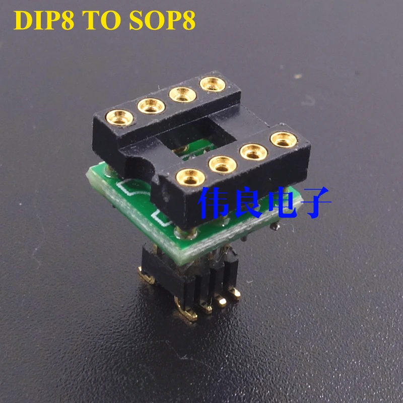1 piece PCB for Plug-in op amp to patch op amp DIP8 to sop8