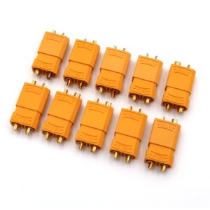 10 pairs / Lot XT 90 90 A Max Quadcopter Multicopter Connectors Bullet Plug RC Lipo Battery xt-90 XT90U For RC Lipo Battery