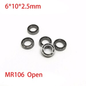 10Pcs MR106 L-1060 6x10x2.5 mm Open Deep Groove Ball Bearing Miniature Bearing High Quality