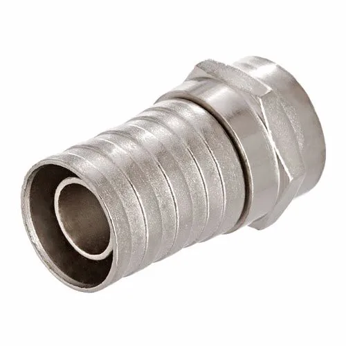 10pcs F connector coaxial crimp metal plated RG6 cable