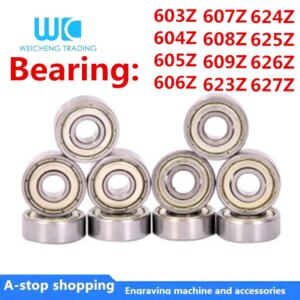 10pcs Miniature bearings 603 604 605 606 607 608 609 623 624 625 626 627 ZZ Bearing steel 3D Printer Parts
