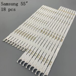 18 pcs LED backlight strip for Samsung UA55JS7200 UE55JU6800 UE55JU6850 UE55JU6870U V5DR_550SCA 550SCB_R0 BN96-38481A 38482A