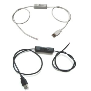 1M 5V USB Switch Button Extension Cable 22AWG Connector For LED Strip 2Pin 5050 3528 5630 2835