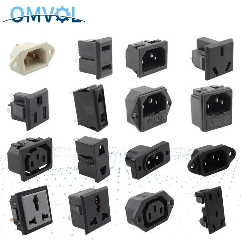 1PC AC Electrical Power socket outlet Connector AC power