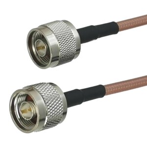 1Pcs RG142 N Male Plug to N Male plug Connector RF Coaxial Jumper Pigtail Cable 6inch~10M