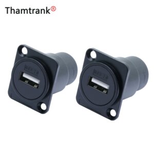 1pc D-Type USB 2.0 straight module Chassis Panel Mount Connector Audio connector Speaker Accessories Kits