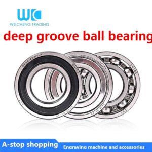 1pc deep groove ball bearing 6200 6201 6202 6203 6204 6205 6206 6207Z low and high speed rubber cap and iron cap sealing ring
