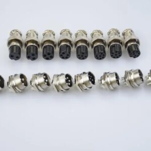 1set GX20 Aviation Connector Male Plug Female Socket Circular Connector 2/3/4/5/6/7/8/9/10/12/14/15 Pin Wire Panel Connector