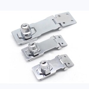 2.5"-5" Anti Theft Hasp Staple Shed Latch Stainless Steel Gate Door Lock Easy Install Padlock Clasp Cabinet