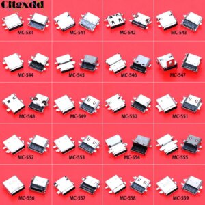 20models Micro USB Type-C SMT DIP Female Connector USB3.1 For Mobile Phone Notebook Charging Port Mini USB Jack Socket Connector