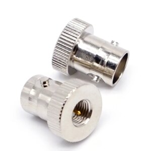 2pcs SMA Male plug to BNC female jack straight rf connector adapter nickel plate