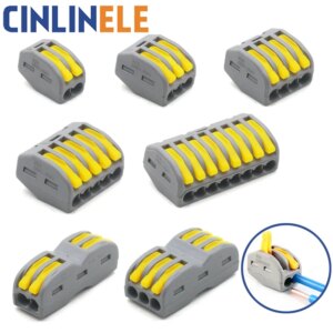 30 & 50 Pieces Fast Universal Wiring Wire Connector & Set Conductor Terminal Block Solar Cable Connector Easy Quick