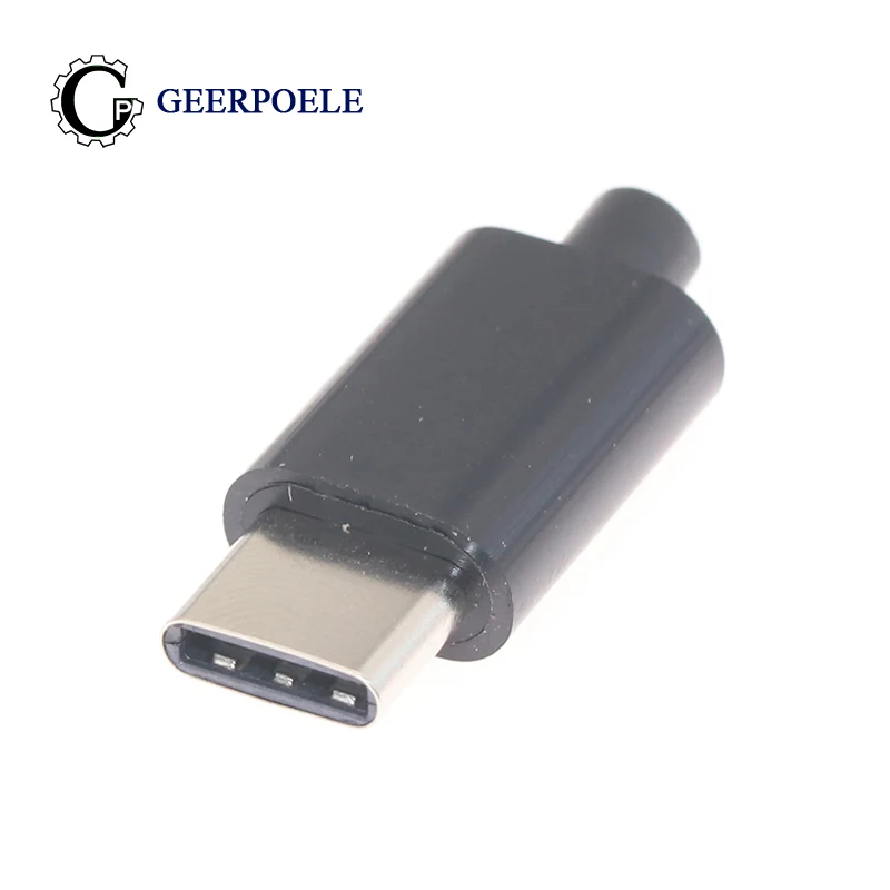 5/10 pcs a lot Type-C Mirco USB Connectors Jack Tail Male Plug Electric Terminals 4 pin