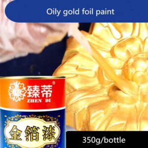 50g/ bottle Hot stamping bright Gold paint,Metal lacquer, wood paint, tasteless oil-based paint,can be applied on any surface