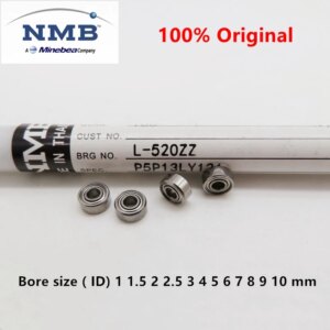 50pcs Japan NMB Minebea miniature bearing Bore size（ID) 1 1.5 2 2.5 3 4 5 6 7 8 9 10 mm high speed ball bearings ABEC-5