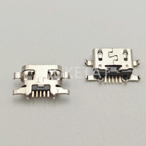 50pcs Micro USB Jack Charging Socket Port Plug Dock Connector 5pin Heavy plate For lenovo A6020i36 K5 K800 repair accessories