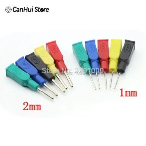 5Pcs/lot DCC Copper 4mm Banana Female To 1/2mm Pin Tip Head For Multimeter Test Probes Wholesale