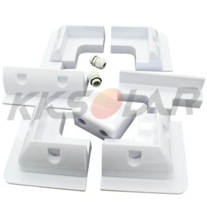 7pcs ABS Solar Panel Bracket Mounting Support White Vehicle Garages For RV motorhomes solar caravana kits