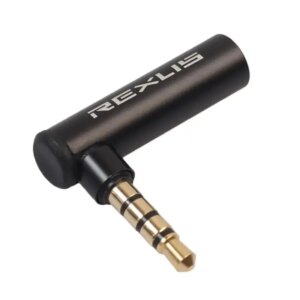 90 Degree Right Angled 3.5mm Male To Female Audio Converter Adapter Connector L Type Stereo Earphone Microphone Plug
