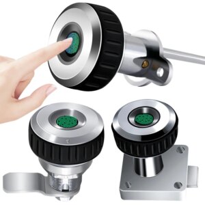 Cabinet Fingerprint Lock Drawer Lock 20 Fingerprints Smart Padlock Wireless Door Lock Built-in Metal Smart Lock