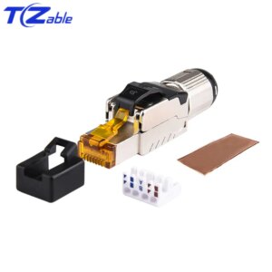 Cat8 RJ45 Connector Ethernet Cable 40G Shielded Toolless Crimper Adapter RJ45 Lan Cable Extension Networking Plug rj 45 Cat 8