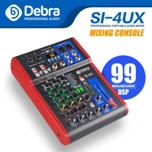 Clean Sound! Debra Audio Pro 4 Channel USB Mixer Audio With 99 DSP Digital Effects For DJ Mixer Console Karaoke Recording Studio
