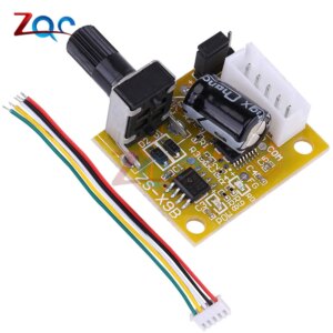 DC 5V-12V 2A 15W Three Phase No Sense Brushless DC Motor Speed Controller BLDC Driver Board Module with Cable