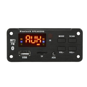 DC12V Wireless Bluetooth MP3 WMA USB/SD/FM/AUX Decoder Board Plate o Module Color Sn MP3 Player for Car Accessories