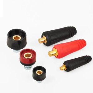 Europe Welding Machine Quick Fitting Male Cable Connector Socket Plug Adaptor DKJ 10-25