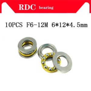 Free Shipping 10pcs F6-12M Axial Ball High quality Thrust Bearing F6-12M 6mm x 12mm x 4.5mm F12-6 6 x 12 x 4.5 mm