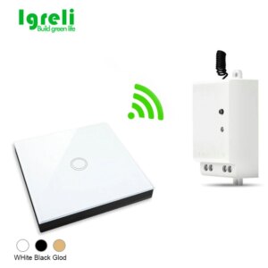 Igreli 433Mhz Wireless RF Remote Control Switch AC 110V 220V 10Amp RF Relay Receiver Transmitter for LED/Light