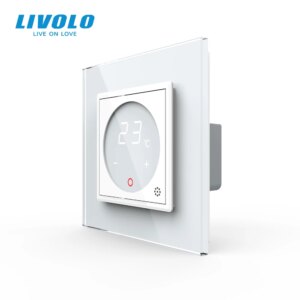 Livolo Smart Thermostat EU Standard Temperature Control, floor heating thermostat ,4 colors Crystal Glass Panel , AC 110-250V