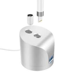 MoKo Charging Stand Compatible for Apple Pencil,Charging Dock,Portable Aluminium Holder,Charging Station with USB Cable For iPad