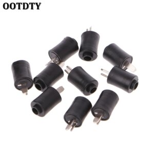 OOTDTY 10 Pcs 2 Pin DIN Male Speaker Plug 2-Pin Plug Hifi Loudspeaker Solder Connectors