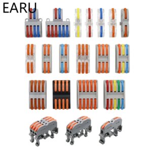 SPL-1/2/3/4 Dual Head Mini Quick Fast Wire Connector Universal Wiring Cable Connector Push-in Conductor Terminal Block LED Lamp