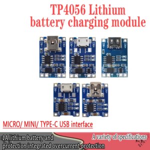 Smart Electronics 5V type-c Micro USB 1A 18650 Lithium Battery Charging Board With Protection Charger Module for Arduino Diy Kit