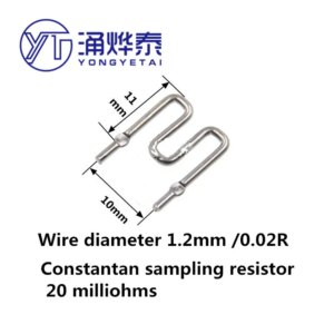 YYT Constantan wire sampling resistor 20mR 20 milliohms 0.02R diameter 1.2mm constant copper wire resistance sampling