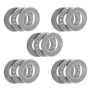 uxcell TC815+2TRA Needle Roller Thrust Bearings with Washers 1/2"x15/16"x5/64" 5pcs