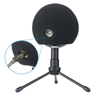 1 Pc Foam Mic Cover Artificial Fur Mic Windscreen Muff for Blue Snowball Microphone 13.5+11.5+7.5cm