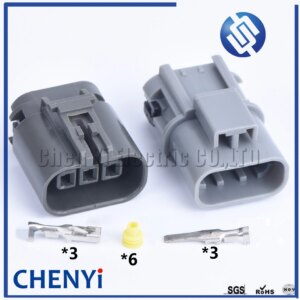 1 Set 3 Pin Female or Male 7223-1834-40 2.8mm Automotive Ignition Coil Plug Car O2 Oxygen Sensor Connector Socket For Nissan