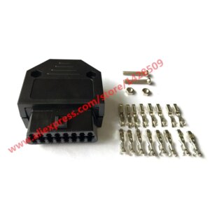 1 Set GM OBD2 16 Pin Female Connector Diagnostic OBD II Plug Adapter Connector j1962f With Full Pins Terminal