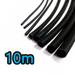 10 m / batch 2: 1 black heat shrink 1 2 3 5 6 7 8 9 10 12mm diameter heat shrinkable sleeve sheath for sale DIY connector repair