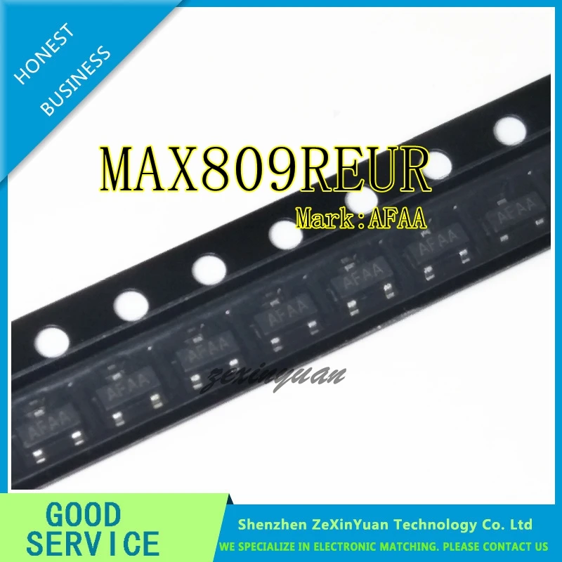 100PCS/LOT MAX809 MAX809R MAX809REUR AFAA SOT-23