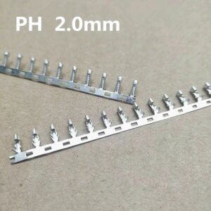 100PCS PH2.0 2.0mm Connector Reed Cold Head Metal Jumper Wire Cable Terminal For Housing PH 2.0 Female Terminal