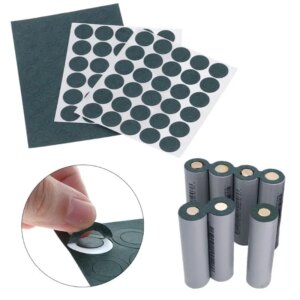 100pcs 18650 Battery Insulation Gasket Barley Paper Li Cell Insulating Glue Patch