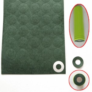 100pcs 18650 Li-ion Battery Insulation Gasket Barley Paper Battery Pack Cell Insulating Glue Patch Electrode Insulated Pads