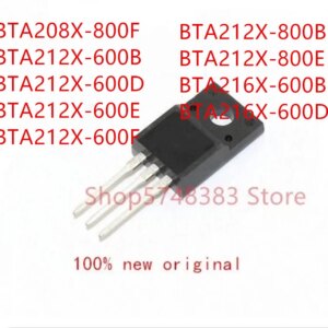 10PCS BTA208X-800F BTA212X-600B BTA212X-600D BTA212X-600E BTA212X-600F BTA212X-800B BTA212X-800E BTA216X-600B BTA216X-600D