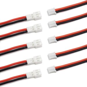 10Pairs Upgraded Tiny Whoop JST-PH 2.0 Male and Female Connector Cable for Battery JJRC H36 H67 Blade Inductrix E010 E013